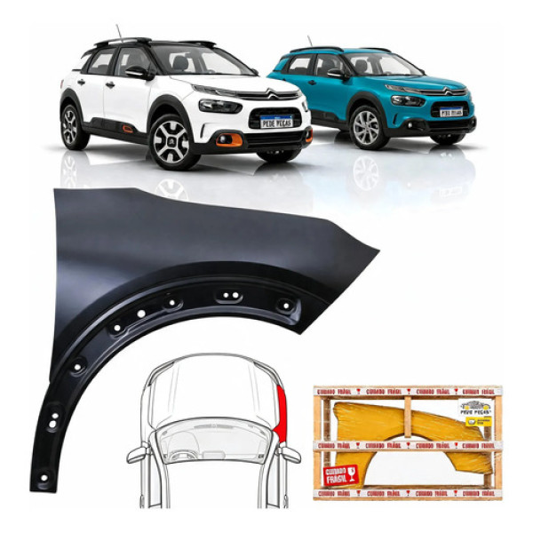 Paralama Citroen C4 Cactus 2018 A 2024 Live Feel Shine Ld