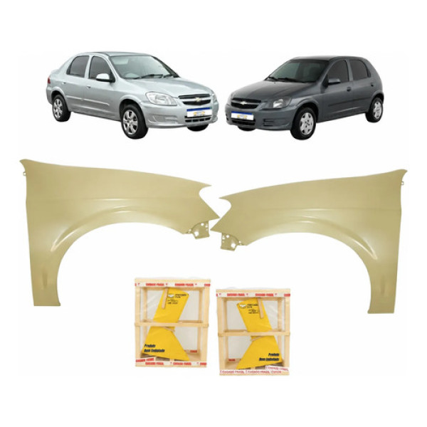 Par Paralama Gm Celta Prisma 2007 A 2016 2006 A 2012