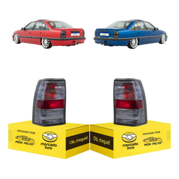 Par Lanterna Fume Gm Omega 1992 1993 1994 95 96 97 1998 Nova Ambos Lados Fumê