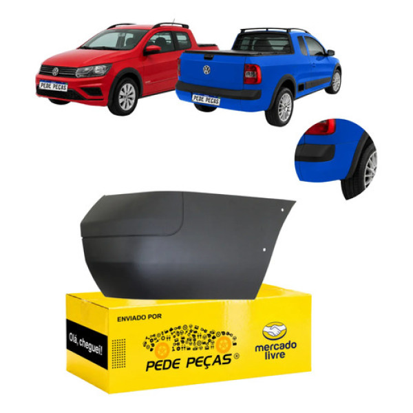 Ponteira Traseira Vw Saveiro G5 G6 2010 11 12 13 A 2016 Ld