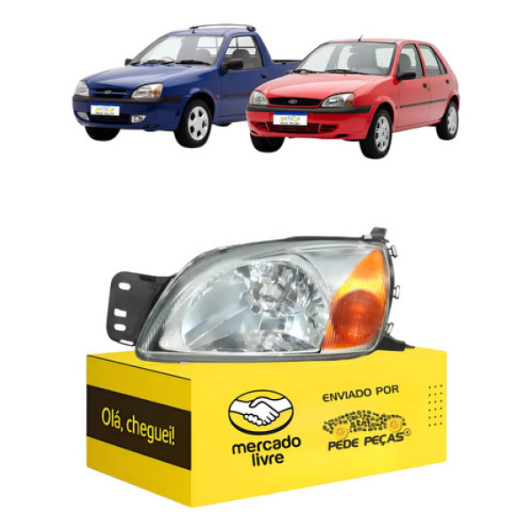 Sinaleira Farol Fiesta Courier 2000 01 02 03 04 05 A 2013 Le Esquerdo/motorista