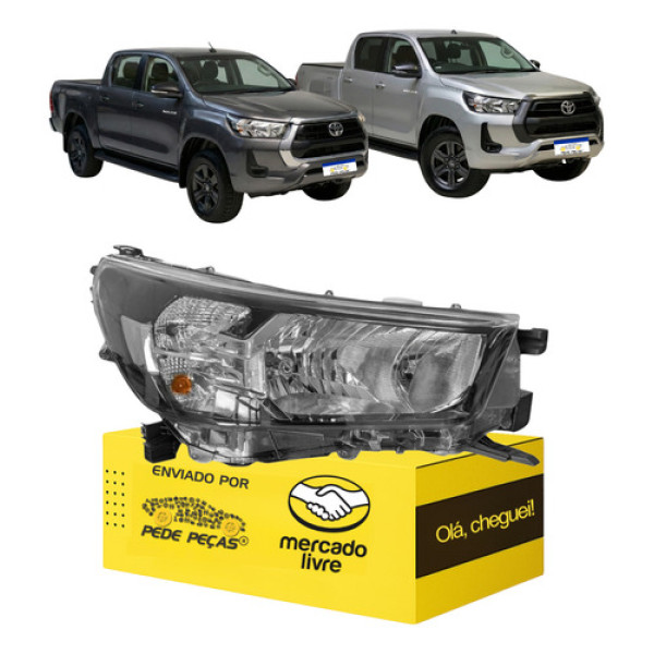 Farol Sinaleira Hilux 2021 2022 2023 2024 25 2026 S/led L.d Direito/passageiro