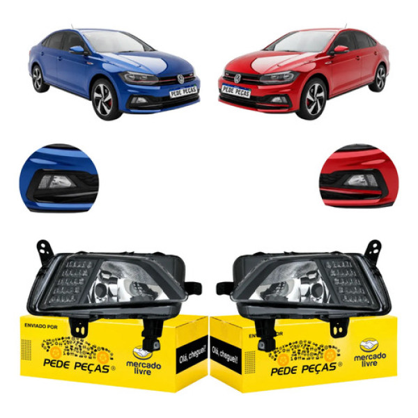 Par Farol Milha Auxiliar Cibie Virtus Gts 2018 A 2022 C/led Cristal