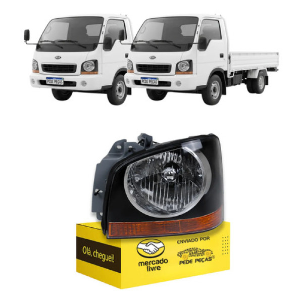 Farol Kia Bongo K2500 2000 2001 2002 2003 2004 Novo Le Esquerdo/motorista