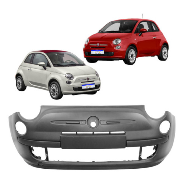 Parachoque Dianteiro Fiat 500 2009 2010 Novo Preto