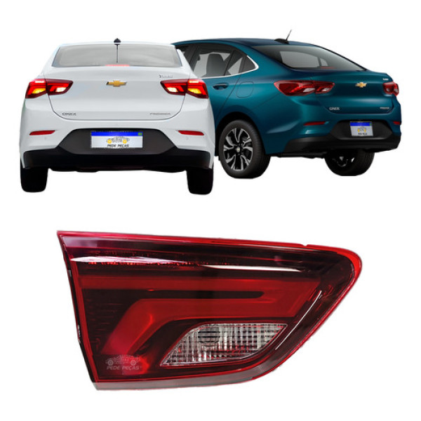 Lanterna Tampa Onix Sedan 2020 2021 2022 23 24 25 C/ Led Le Esquerdo/motorista Vermelho