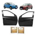 Par Porta Dianteira Kicks 2017 2018 19 20 21 22 A 2025 Nova Dianteira Ambos Preto