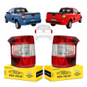 Par Lanterna Traseira Gm Montana Cristal 2011 A 2021 Sport Ambos Lados Vermelho