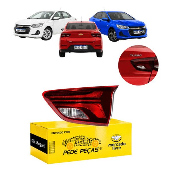 Sinaleira Traseira Tampa Onix Sedan 2020 21 A 2025 S/led Ld Direito/passageiro Vermelho Cristal