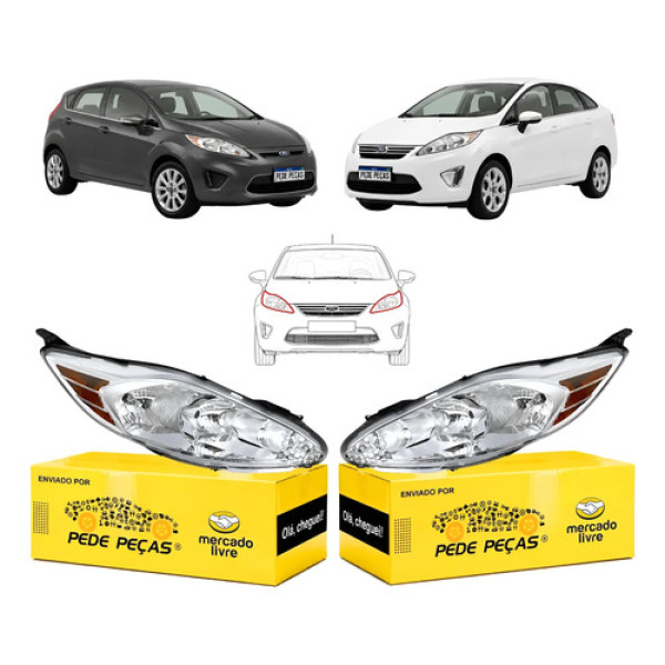 Par Farol New Fiesta Mexicano 2011 2012 2013 Hatch Sedan Tyc