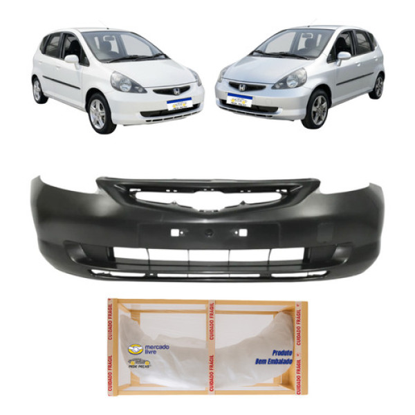 Parachoque Dianteiro Honda Fit 2003 2004 2005 2006 Novo Preto