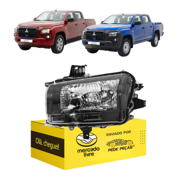Farol Mitsubishi Triton 2026 Gl Gls Manual Novo L.e Esquerdo/motorista