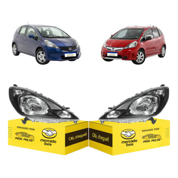 Par Farol Sinaleira Honda Fit Twist 2013 2014 Elétrico Ambos Lados
