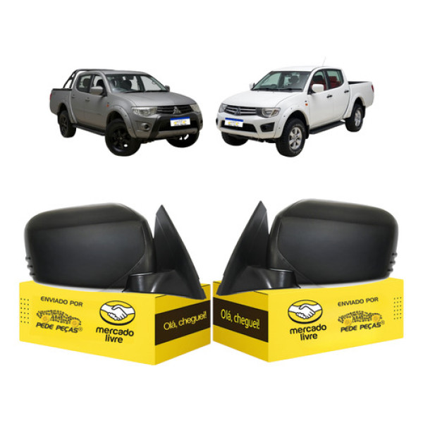 Par Retrovisor L200 Triton Pajero Dakar 2008 A 2016 Manual