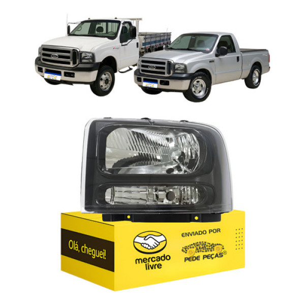 Farol F250 F350 F4000 1998 1999 2000 2001 2002 A 2019 Novo
