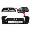 Kit Parachoque Grade Central Corolla Cross 2022 A 2024 Black Preto Black