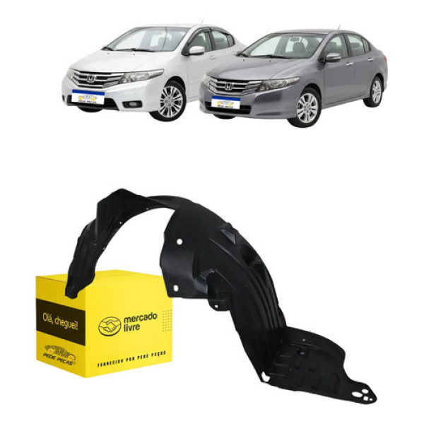 Parabarro Dianteiro Esquerdo Honda City 2010 11 12 13 2014