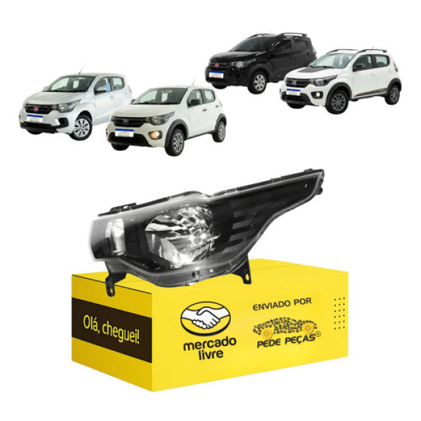 Farol Fiat Mobi 2016 2017 18 19 20 21 22 23 2024 25 2026 Le Esquerdo
