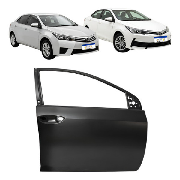 Porta Dianteira Corolla 2015 2016 2017 2018 2019 L.d Dianteira Direita Preto