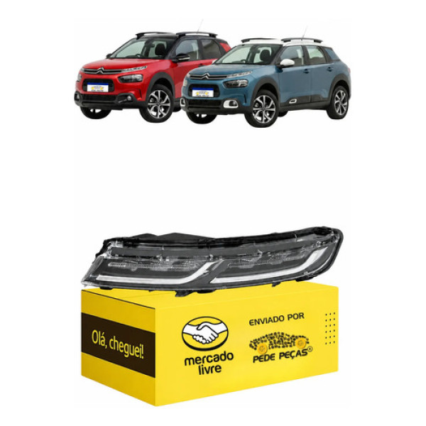 Farol C4 Cactus 2019 2020 2021 2022 23 2024 Superior Drl L.e Esquerdo/motorista