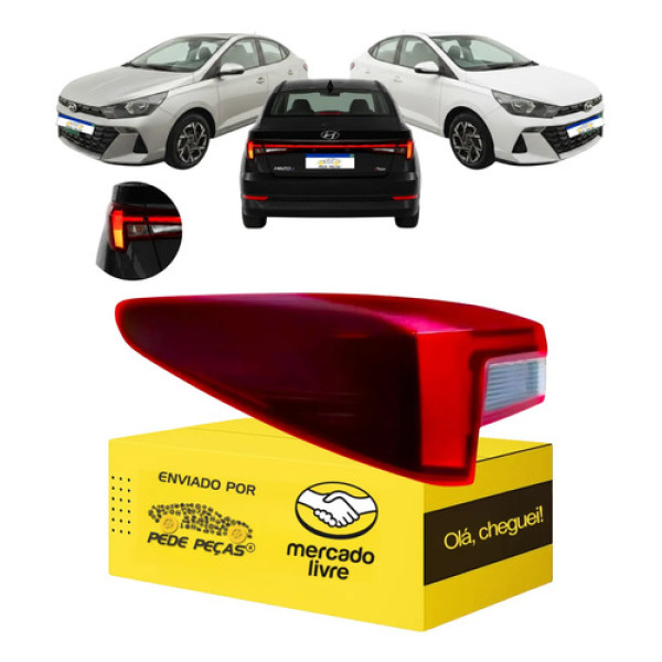 Lanterna Esquerda Traseira Canto Hb20s 2023 24 25 2026 C/led