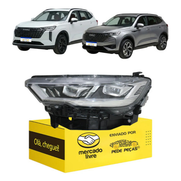Farol Sinaleira Haval H6 2023 2024 25 2026 Full Led Le Esquerdo/motorista