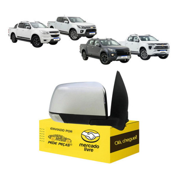 Retrovisor S10 2019 2020 2021 2022 2023 2024 2025 2026 L.d