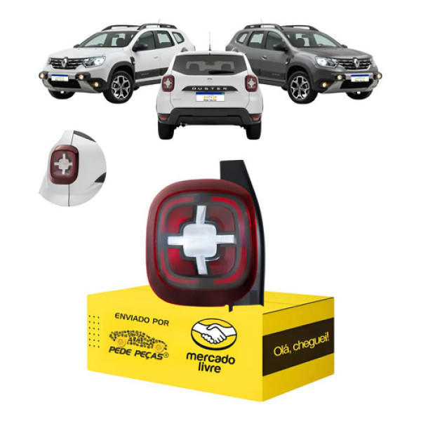 Sinaleira Lanterna Duster 2021 2022 2023 2024 C/led Nova L.e Esquerdo/motorista Vermelho