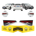Par Lanterna Tampa Toyota Corolla Xei 2020 2021 A 2026 S/led Ambos Lados Vermelho