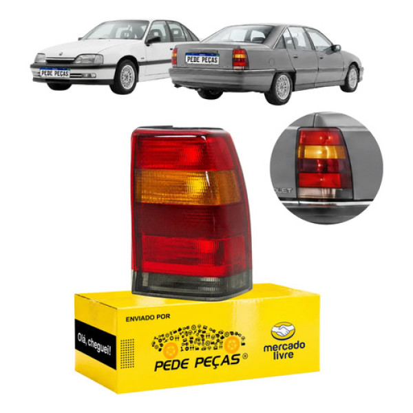 Sinaleira Traseira Direita Chevrolet Omega 1992 93 94 A 1998 Direito/passageiro Tricolor