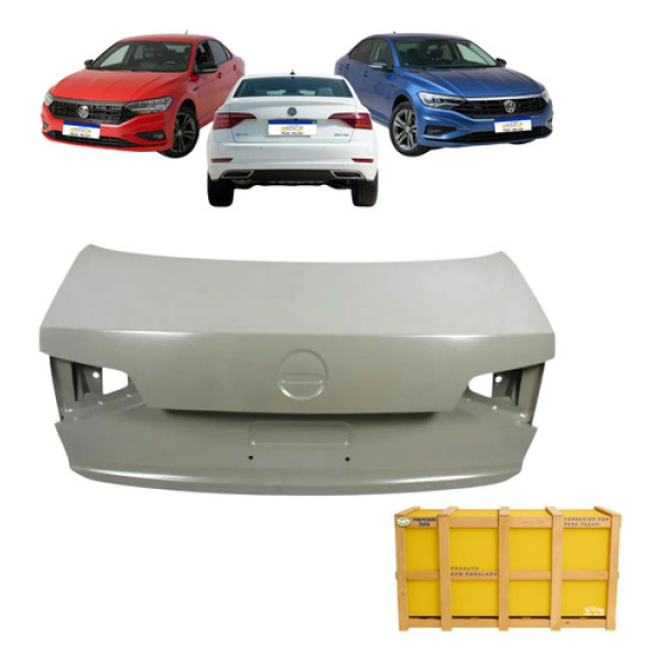 Tampa Porta Malas Vw Jetta 2019 2020 2021 2022 2023 2024 Cinza Para Pintura