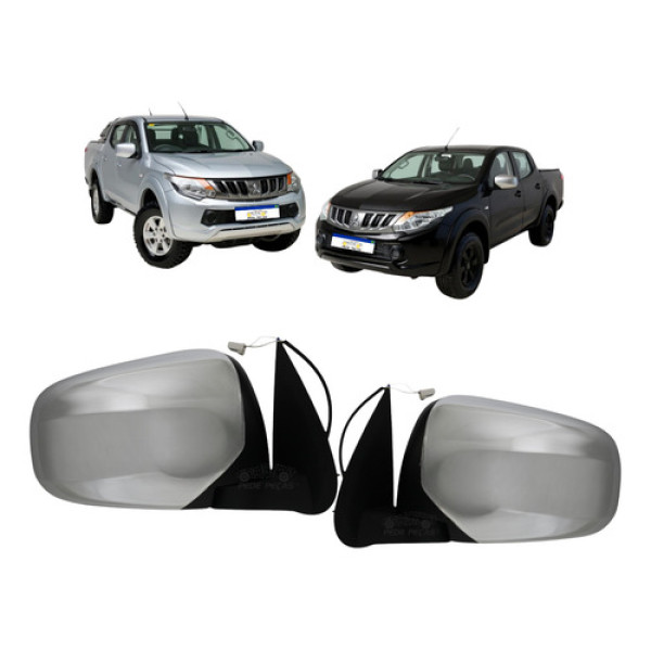 Retrovisor Elétrico Cromado Triton 2016 2017 A 2022 Par  