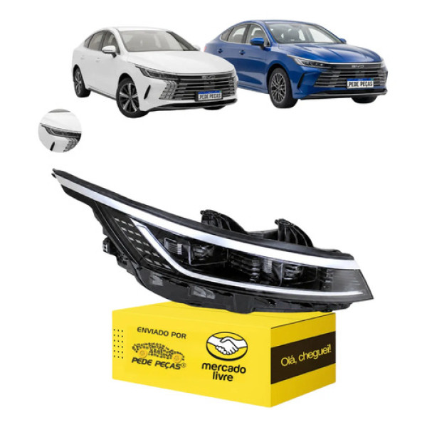 Farol Sinaleira Byd King 2024 2025 2026 2027 Full Led Ld Direito/passageiro