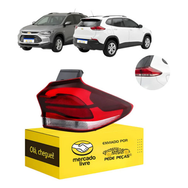 Lanterna Canto Tracker 2020 21 22 23 24 2025 S/led Nova Ld Direito/passageiro Fumê