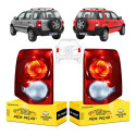 Par Lanterna Traseira Ford Ecosport 2008 2009 2010 A 2012 Ambos Lados Vermelho