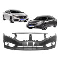 Parachoque Dianteiro Honda Civic G10 2017 2018 2019 Novo Preto