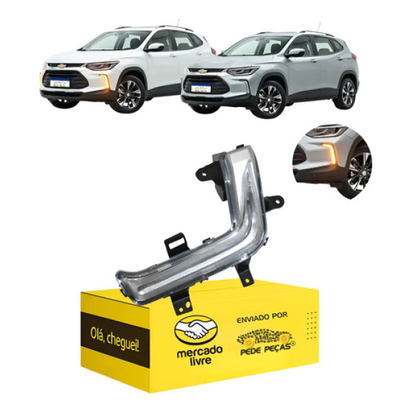 Pisca Parachoque Dianteiro Tracker 2020 2021 22 23 2024 Le Branco
