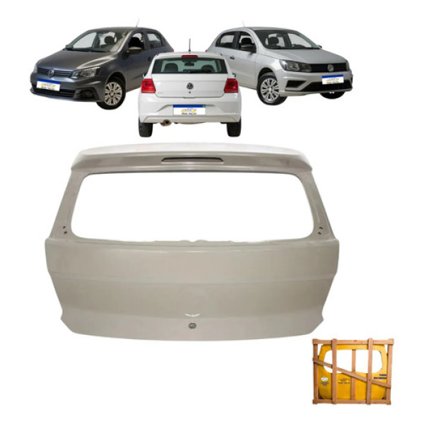 Tampa Traseira Volkswagen Gol G7 G8 2017 18 19 20 21 22 2023 Cinza Para Pintura