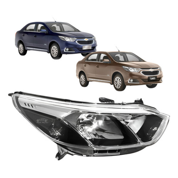 Farol Chevrolet Cobalt Lt Ltz Elite 2016 2017 A 2020 Novo Ld Direito/passageiro