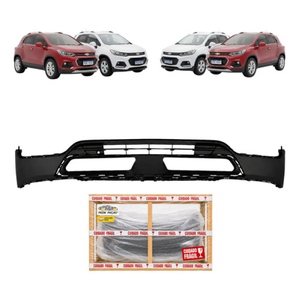 Spoiler Inferior Parachoque Dianteiro Gm Tracker 2017 18 19 Preto