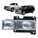 Farol Gm Silverado Foco Duplo 1993 94 95 96 97 98 A 2001