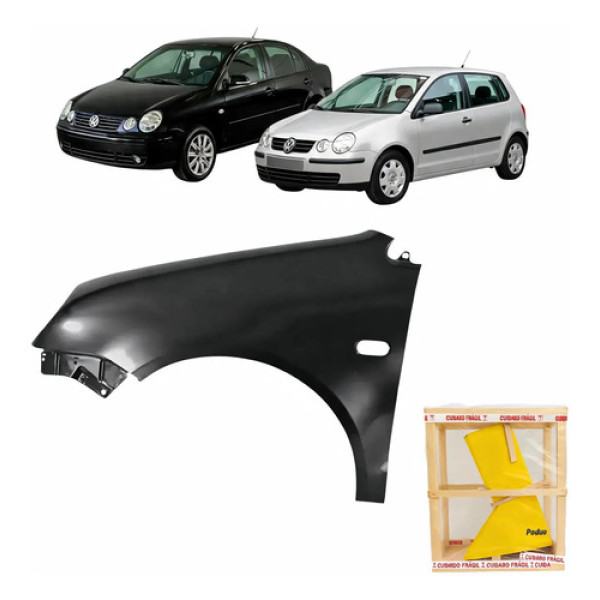 Paralama Vw Polo 2003 2004 2005 2006 Dianteiro Novo