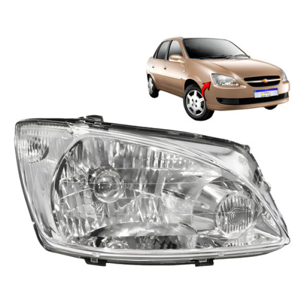 Farol Chevrolet Classic 2011 2012 2013 2014 2015 2016 L.d Direito