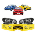 Par Farol Vw Gol Saveiro Voyage G6 2013 A 2016 Foco Simples Ambos Lados