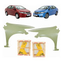 Par Paralama Honda City 2008 2011 A 2014 S/furo