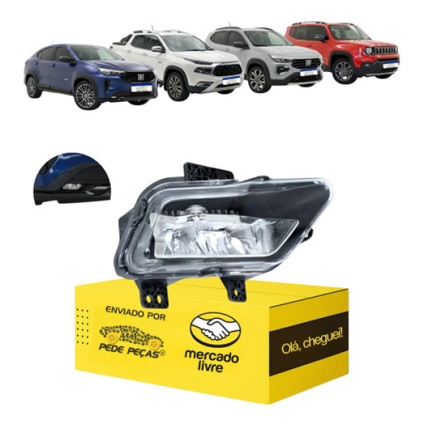 Farol Milha Auxiliar Cibie Fiat Pulse 2022 2023 2024 Led Ld Cristal