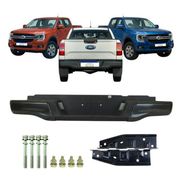 Parachoque Ford Ranger 2024 2025 2026 S/furo Sensor Preto Preto