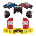 Par Lanterna Sinaleira Traseira Gm S10 2009 10 2011 Cristal Ambos Lados Vermelho Cristal