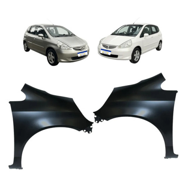 Par Paralama Honda Fit 2003 2004 2005 2006 2007 2008 Novo