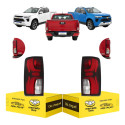 Par Lanterna Sinaleira Gm S10 2012 13 14 15 16 A 2026 C/led Ambos Lados Vermelho Cristal